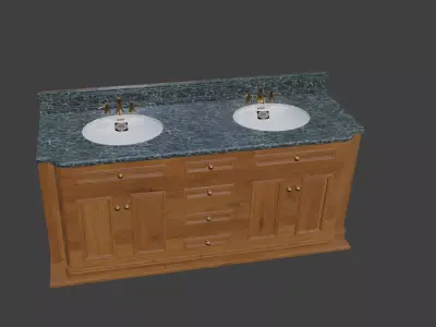washbasin double Crapper 1910 Titanic  or Nomadic style  3D model