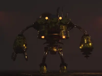 Sci-Fi  Robot pudge 3D model 3D model