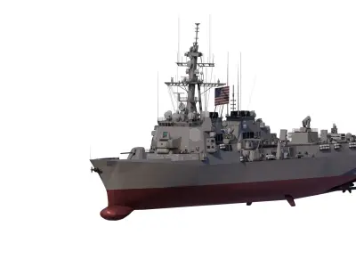Arleigh Burke-class destroyer 3D model