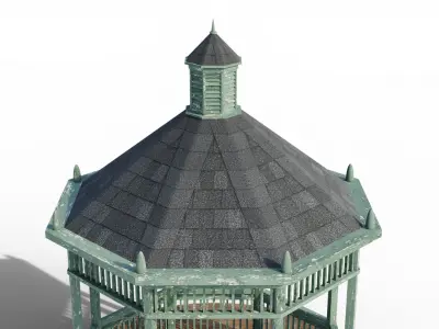 gazebo 3D model 7