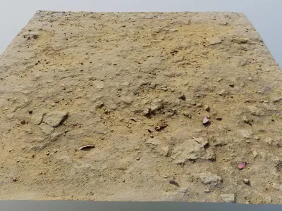 gravelgound05 pile of dirt  3D model