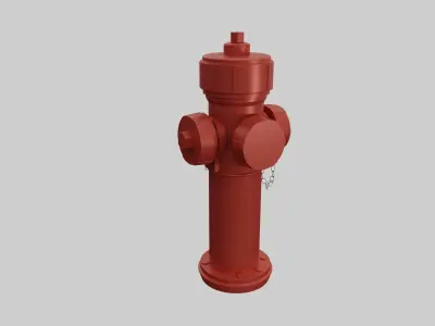 Fire Hydrant - Safety and Emergency Equipment Low-poly 3D model