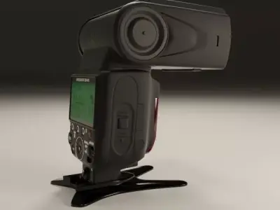 S00084 Nikon Speedlight SB-910 Low-poly 3D model