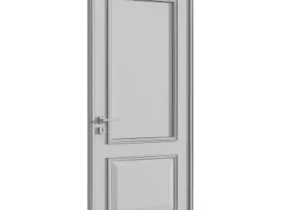 Interior door 18 Low-poly 3D model