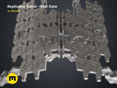 Replicator Robot - Star Gate 3D print model