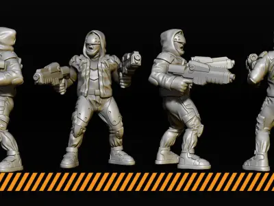 Street gang 3D print model