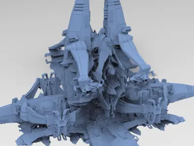 Tera Ship Facility collection Large 3D model