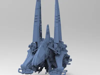 Mining colony Tera Ship Facility collection 4  3D model
