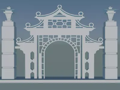 Gateway Exterior Gate 3D print model