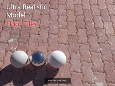 Ultra realistic Floor Tiles 3D Model Pack