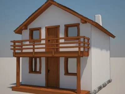 House  Cartoon 10 3D model