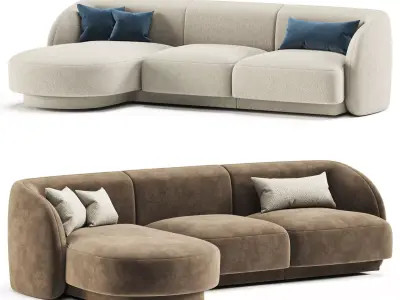 Micadoni Sofa Miley 4 seats 3D model