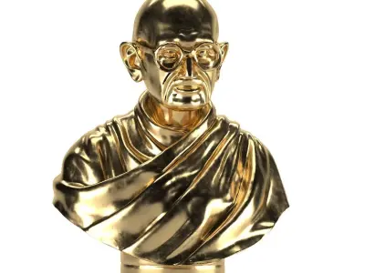 Gandi statue 3D model