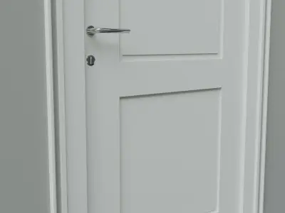 Modern Door 1  Low-poly 3D model