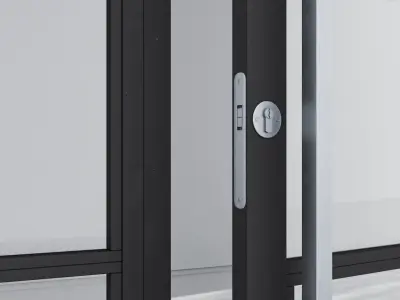 Aluminium door 171 3D model