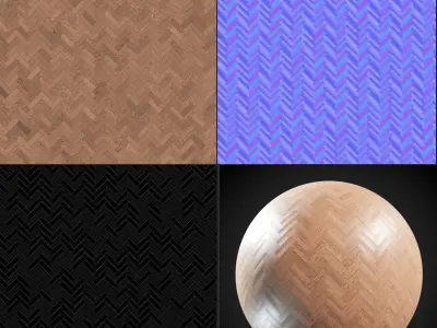 Oak Wood PBR Texture 02 Texture