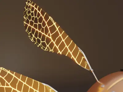 Flying Robot Low-poly 3D model