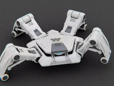 SPIDER BOT-XB-500 RIGGED 3D model