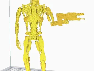 Terminator T-800 Endoskeleton Pose 4 3D print model