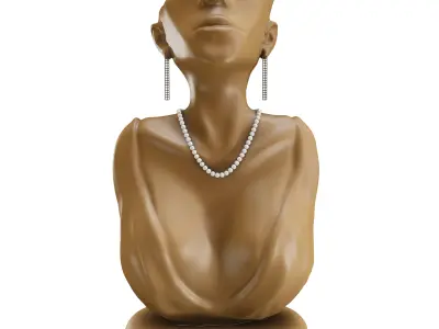 Yalikop Jewelry Mannequin Display 3D model
