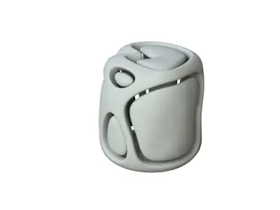 SciFi Cube Object No 67723 Low Poly Shape Low-poly 3D model
