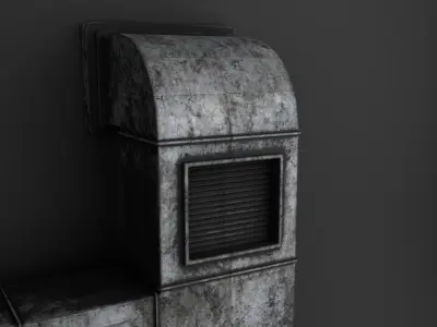 air vent wall mounted 3D model