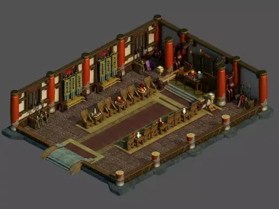 Gang Indoor - Zhongyi Church 3D model