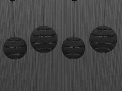 Retro Living Room 3D model