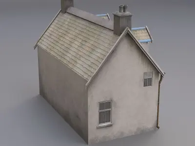 schotish house Low-poly 3D model