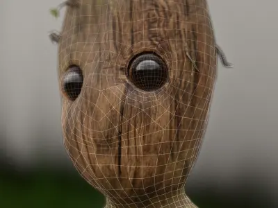 Baby Groot - Guardians of the Galaxy Low-poly 3D model