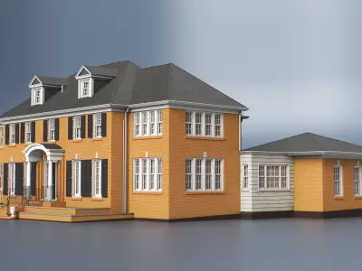  Elegant Brick Colonial House 