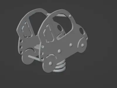 Seesaw for a Playground 3D model