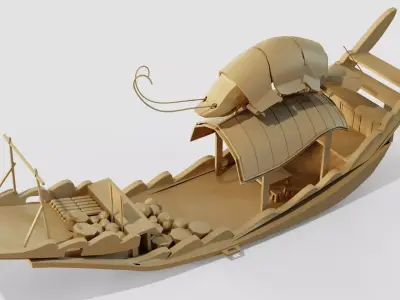 Boat Raya and the Last Dragon Movie 3D model