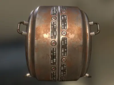 AI Control Module Collection Low-poly 3D model