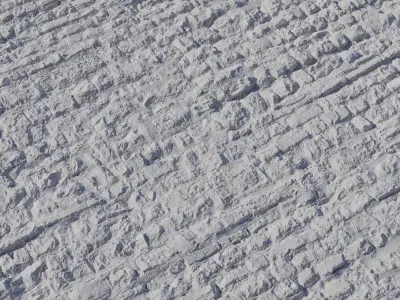 Weathered Rubble Stone Wall PBR Texture  Texture