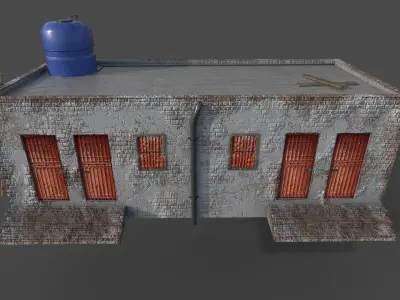 Village House 2 Low-poly 3D model