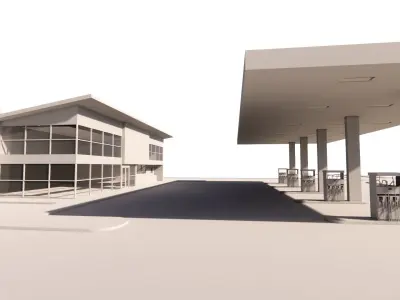 Gas Station4 3D model
