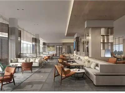 Sales office lobby interior decoration 3D model