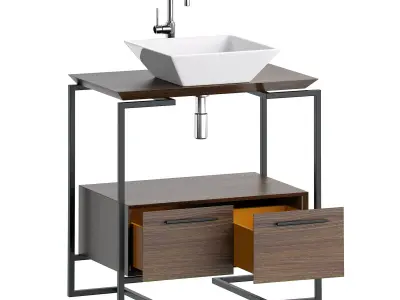 Washbasin cabinet MOBO ARIYA 3D model