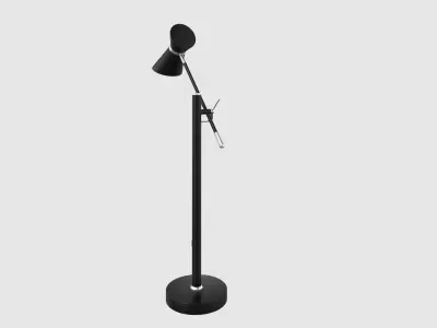 Modern table lamp black 3D model