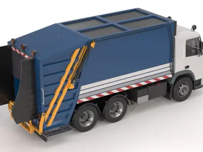 Generic Garbage Truck 03 