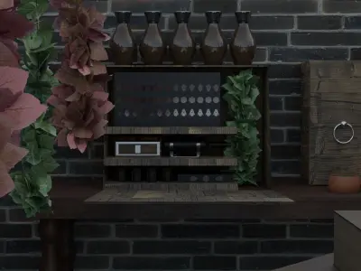 Alchemy room with assets 3D model