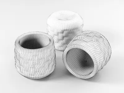 Flower Pot Small Low-poly 3D model