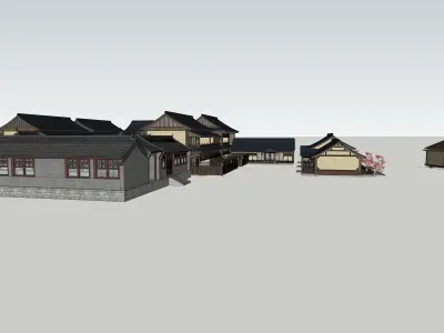 Song Dynasty-style architecture 3D model