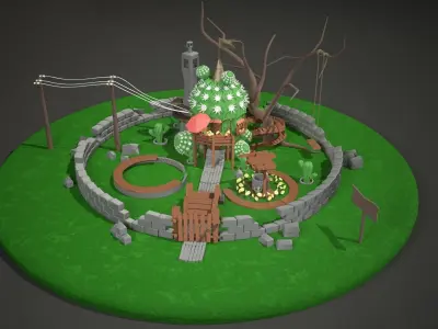 Cactus House 3D model
