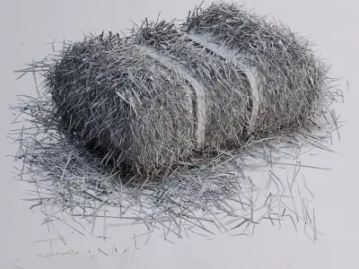Straw bale GEOMETRY   SCATTER 3D model