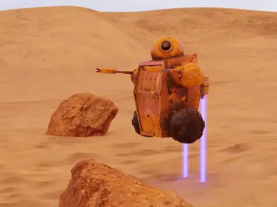 AI-AT Unit Low-poly 3D model