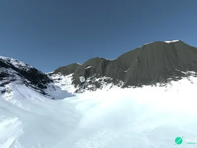 Snow Mountain 03 3D model