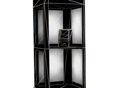 phone booth Low-poly 3D model