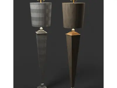 10 lamps 3d models pack 3D model